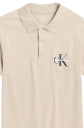 Футболка-поло Calvin Klein с логотипом 1159839984 (Бежевый XL)