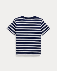 Футболка для детей Polo Ralph Lauren в полоску 1159840129 (Синий/Белый L)
