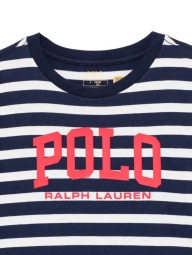 Футболка для детей Polo Ralph Lauren в полоску 1159840129 (Синий/Белый L)