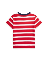 Детская футболка Polo Ralph Lauren в полоску 1159841328 (Белый/Красный M)