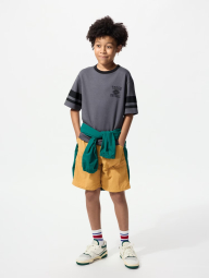 Дитяча футболка Uniqlo з принтом 1159841614 (Сірий 115-125)