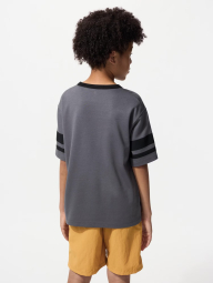 Дитяча футболка Uniqlo з принтом 1159841614 (Сірий 115-125)