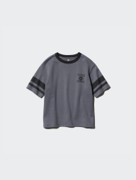 Дитяча футболка Uniqlo з принтом 1159841614 (Сірий 115-125)