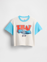 Детская футболка с принтом Hot Wheels GAP 1159842728 (Белый 3)