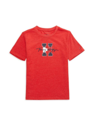 Детская футболка Tommy Hilfiger с логотипом 1159842751 (Красный 5)