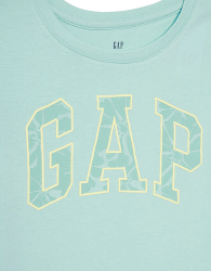 Детская футболка GAP с логотипом 1159843510 (Бирюзовый S)