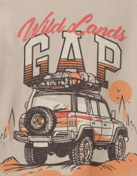 Футболка підліткова GAP з логотипом 1159843171 (Бежевий XXL)