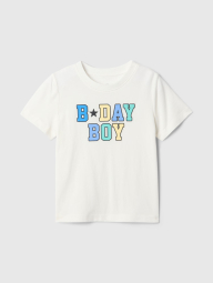 Детская футболка GAP с принтом 1159846494 (Молочный 4)