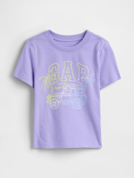 Детская футболка GAP с принтом 1159846507 (Сиреневый 3)