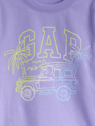 Дитяча футболка GAP з принтом 1159846507 (Бузковий 3)