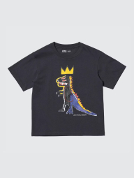 Дитяча футболка NY POP ART UT Uniqlo Jean-Michel Basquiat 1159855127 (Сірий 145-155) на зріст 145-155 см