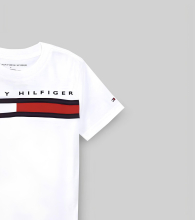 Дитяча футболка Tommy Hilfiger з логотипом 1159857864 (Білий 2T) на зріст 89 см