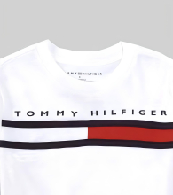 Дитяча футболка Tommy Hilfiger з логотипом 1159857864 (Білий 2T) на зріст 89 см