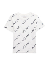 Дитяча футболка Tommy Hilfiger з логотипом 1159862314 (Білий L) на зріст 165-175 см