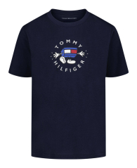 Детская футболка Tommy Hilfiger с принтом 1159862409 (Синий 5) на рост 109 см