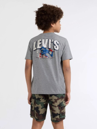 Детская футболка Levi's с принтом Skateboarding Skeleton 1159864612 (Серый 147-163) на рост 147-163 см