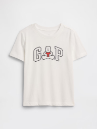 Детская футболка GAP с принтом 1160137685 (Молочный 3) на рост 91-99 см