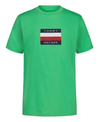 Детская футболка Tommy Hilfiger с логотипом 1160560938 (Зеленый 3) на рост 99 см