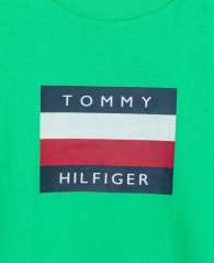 Детская футболка Tommy Hilfiger с логотипом 1160560938 (Зеленый 3) на рост 99 см
