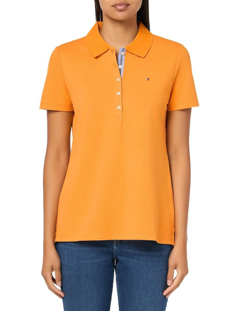 Женская футболка-поло Tommy Hilfiger 1159847719 (Оранжевый XS)