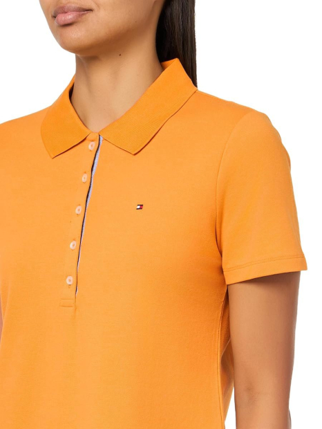 Женская футболка-поло Tommy Hilfiger 1159847719 (Оранжевый XS)