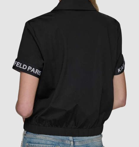 Женское поло Karl Lagerfeld Paris 1159849046 (Черный S)