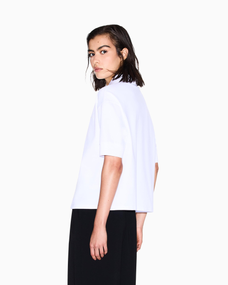 Жіноче поло Armani Exchange 1159855319 (Білий XS)