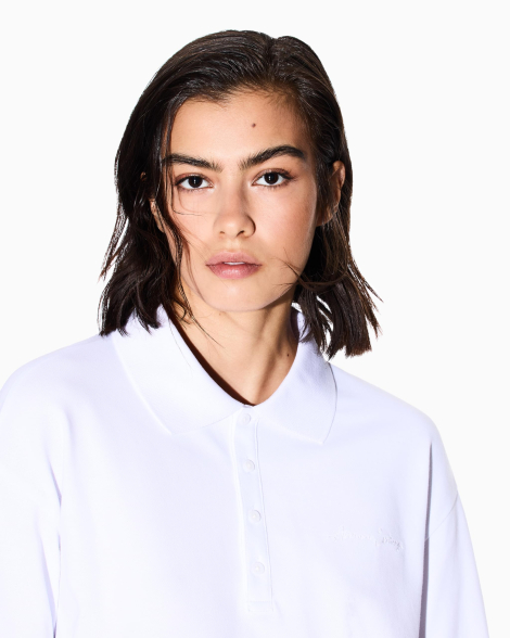 Жіноче поло Armani Exchange 1159855319 (Білий XS)