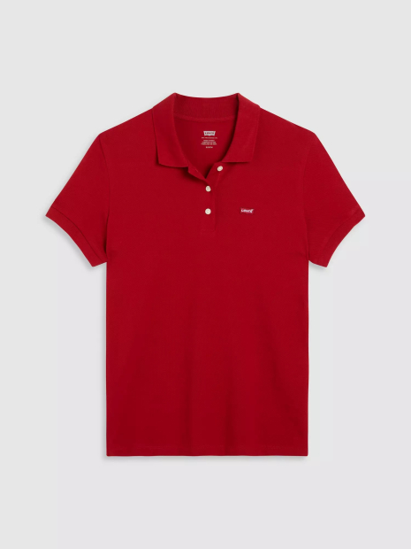 Женское поло Levi's с логотипом 1159855778 (Красный S)