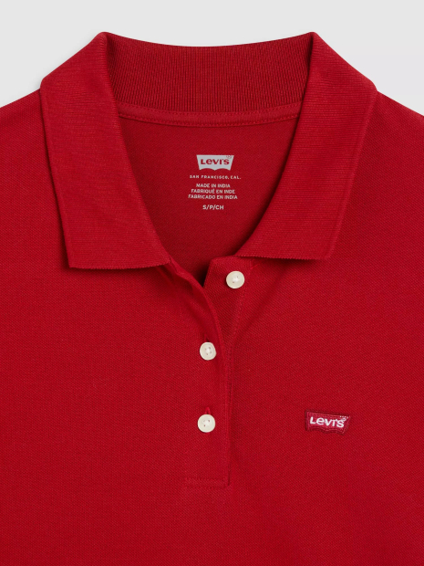 Женское поло Levi's с логотипом 1159855778 (Красный S)