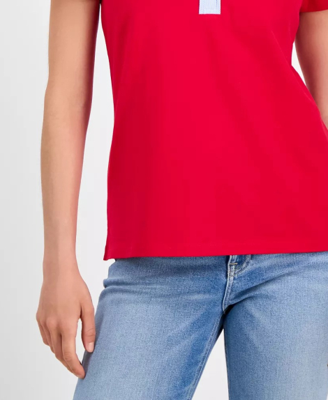 Жіноче поло Tommy Hilfiger 1159861004 (Червоний XS)