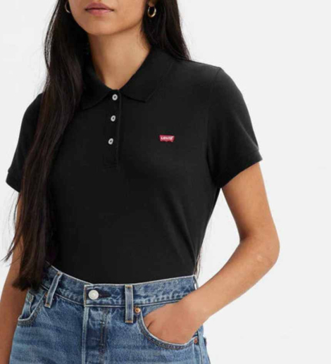 Женское поло Levi's 1160263199 (Черный XL)