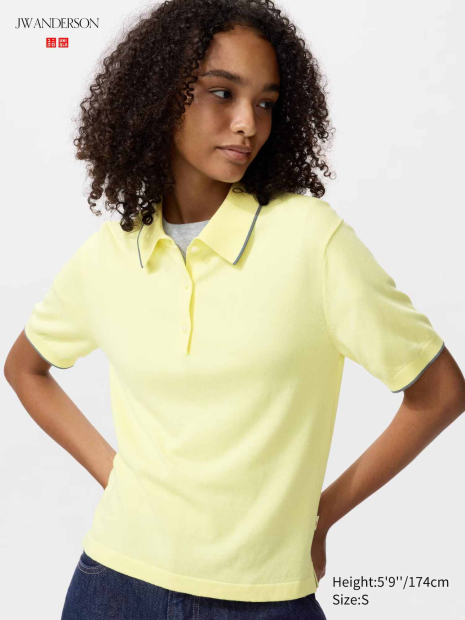 Классическое поло JW Anderson UNIQLO 1160859231 (Желтый XS)