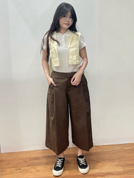 Футболка-поло женская UNIQLO из ткани пике 1161555808 (Молочный L)