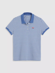 Женское поло Levi's с принтом 1159852843 (Синий/Белый S)