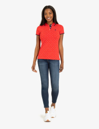 Женская футболка-поло U.S. Polo Assn 1159853086 (Красный S)