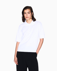 Жіноче поло Armani Exchange 1159855319 (Білий XS)