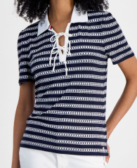 Женское поло Tommy Hilfiger 1159855714 (Синий S)