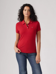 Женское поло Levi's с логотипом 1159855778 (Красный S)
