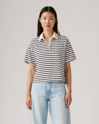 Женская футболка-поло Levi's с принтом 1159857001 (Синий/Белый L)