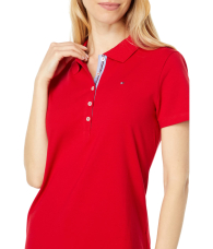 Женское поло Tommy Hilfiger 1159859561 (Красный XXL)