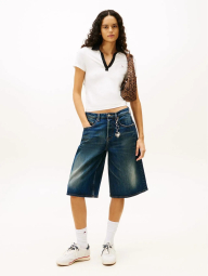 Женское укороченное поло-футболка Tommy Hilfiger 1159864781 (Белый S)