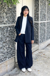 Футболка-поло женская UNIQLO из ткани пике 1161555808 (Молочный L)