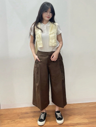 Футболка-поло женская UNIQLO из ткани пике 1161555808 (Молочный L)