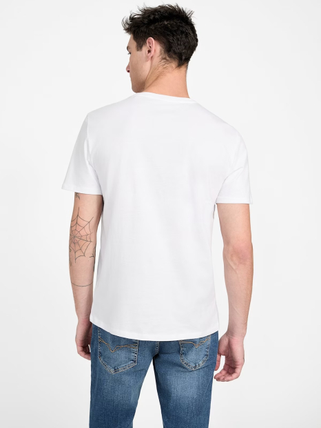 Мужская футболка Guess с логотипом 1159844790 (Белый M)