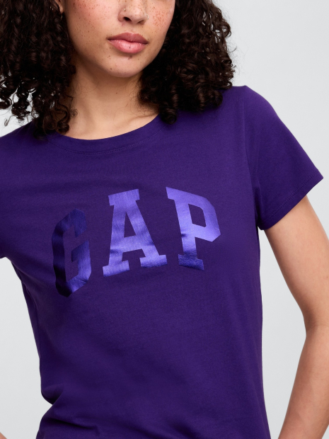 Жіноча футболка GAP з логотипом 1159836684 (Фіолетовий M)
