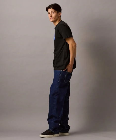 Чоловічі футболки з логотипом Calvin Klein 1159838309 (Чорний M)