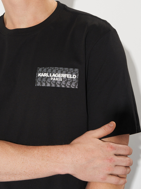 Мужская футболка Karl Lagerfeld Paris 1159839015 (Черный L)