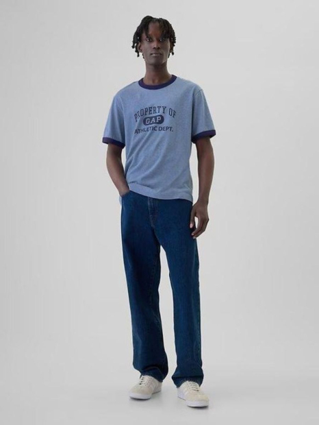 Футболка чоловіча GAP з логотипом 1159839094 (Блакитний XL)