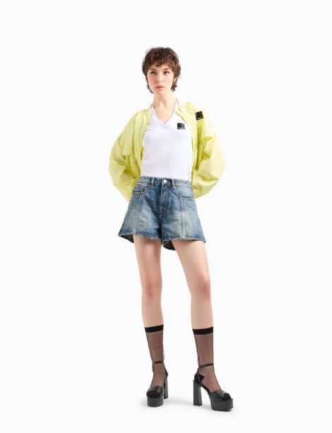 Женская футболка Armani Exchange с логотипом 1159839177 (Белый XXL)